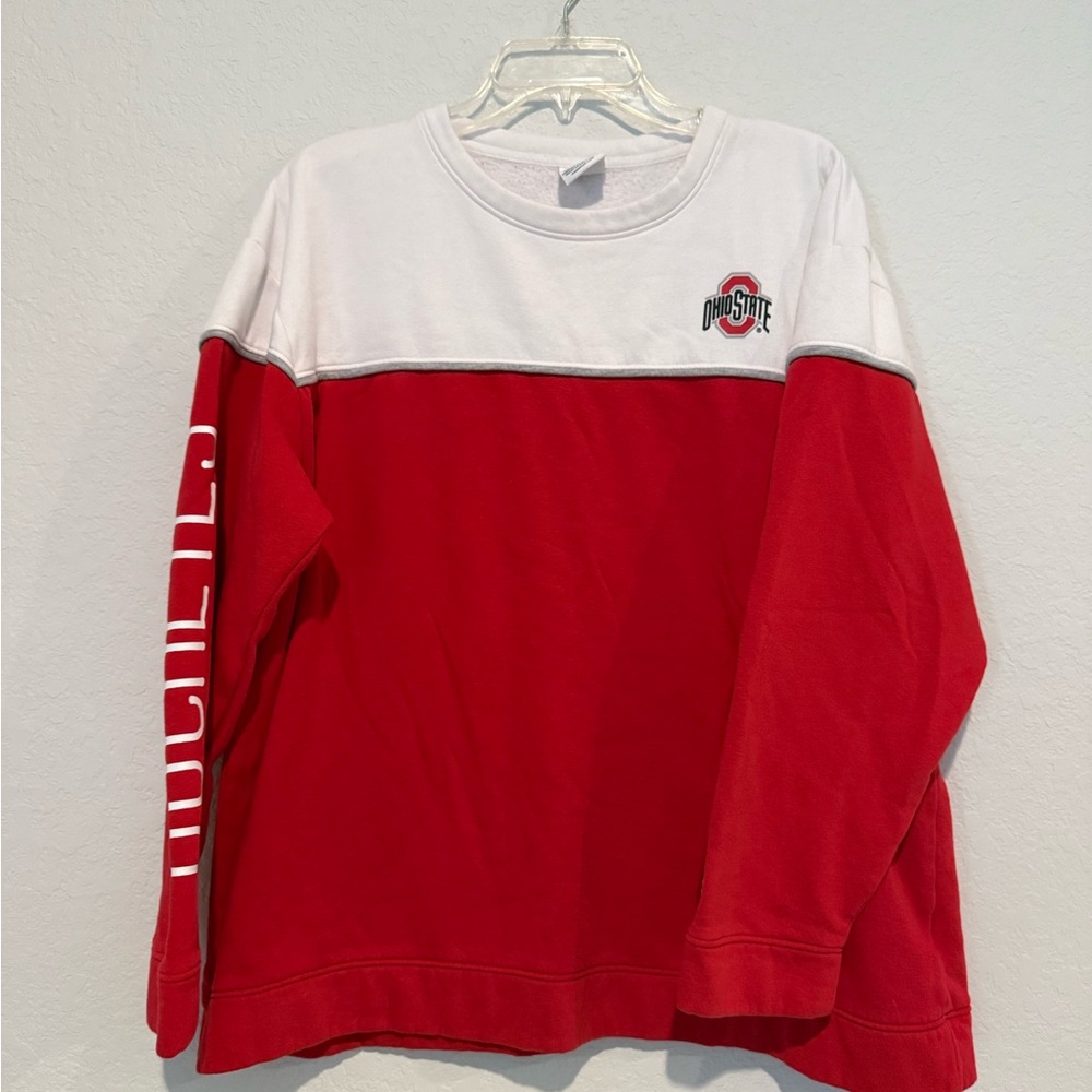 Champion Ohio State Red and White Sweatshirt